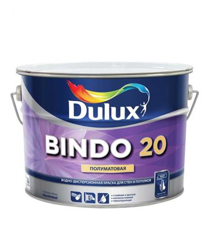 Краска в/д Dulux Bindo 20 основа BW полуматовая 1 л