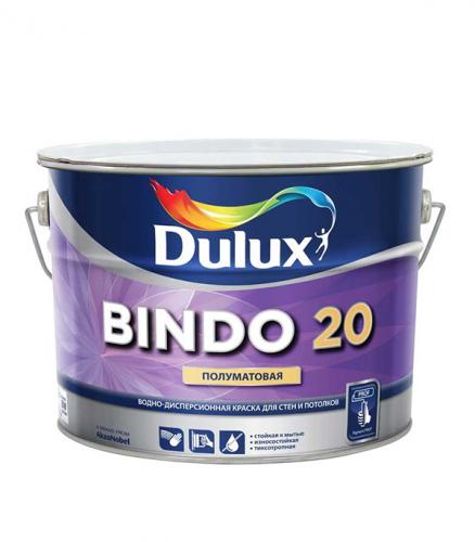 Краска в/д Dulux Bindo 20 основа BW полуматовая 10 л